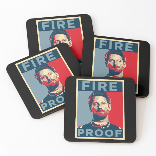Item preview, Romain Grosjean Fire proof retro vintage designed and sold by BetClark.