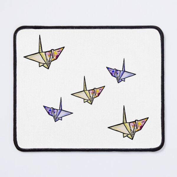 Item preview, Paper Cranes watercolor drawings designed and sold by PufflesPower.