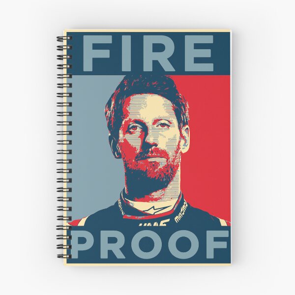 Item preview, Romain Grosjean Fire proof retro vintage designed and sold by BetClark.