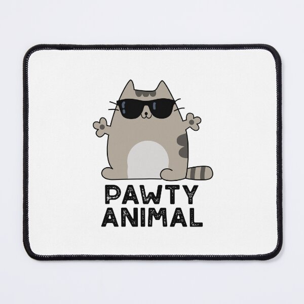 Item preview, Pawty Animal Funny Party Cat Puns  designed and sold by punnybone.