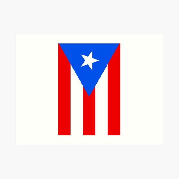 Puerto Rico And America Flag Combo Distressed Design Art Print By Ockshirts Redbubble
