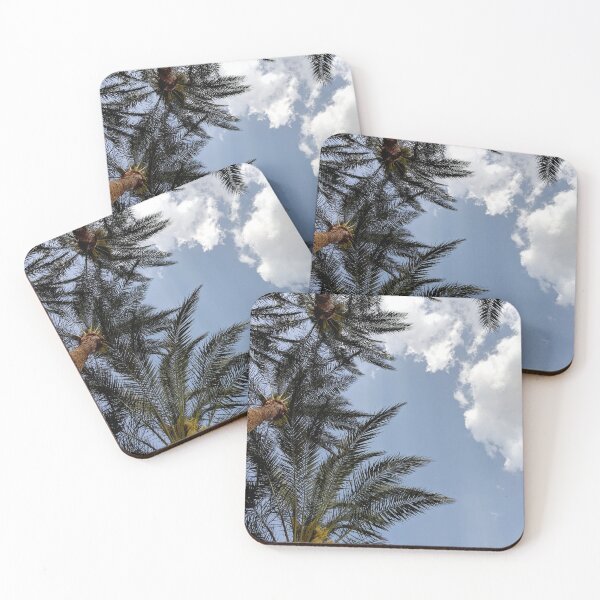 Item preview, Ramas de palma contra el cielo en un caluroso día de verano. designed and sold by HelgaScand.