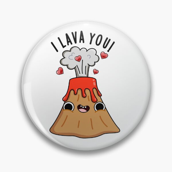 Item preview, I Lava You Funny Volcano Puns  designed and sold by punnybone.
