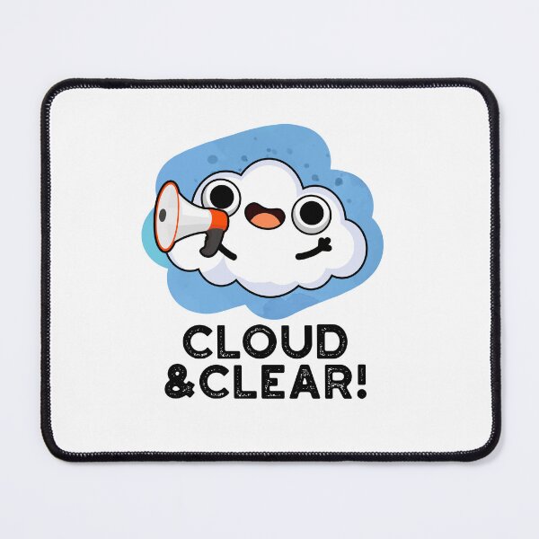 Item preview, Cloud And Clear Funny Weather Puns designed and sold by punnybone.