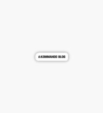The Kommando Blog Text Logo Sticker