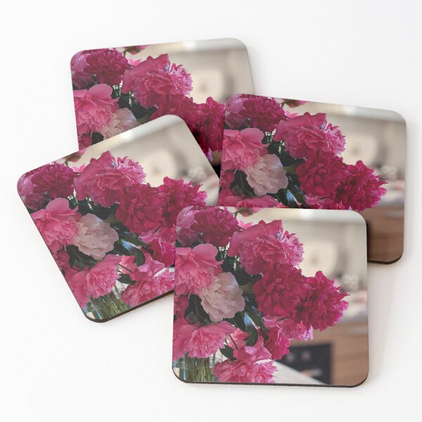 Item preview, Bouquet of peonies on the kitchen table. designed and sold by HelgaScand.