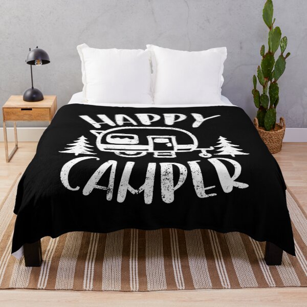 Item preview, Happy Camper RV Trailer Outdoor Camping designed and sold by BennetJaco.