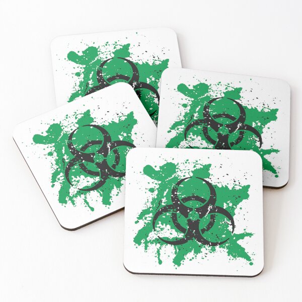 Item preview, Splatter Effect Biohazard Symbol in Green designed and sold by iscaStudioArt.