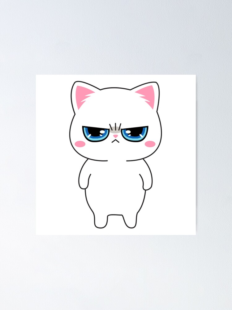 Angry Cat Meme I'm Grumpy So What Poster