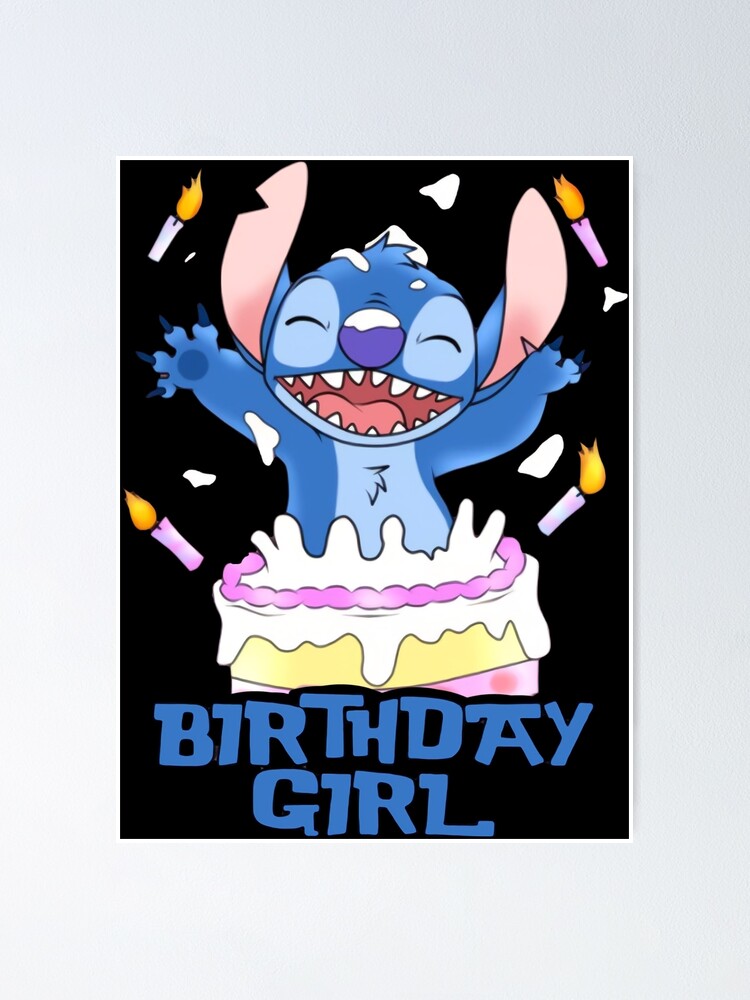 Fille d'anniversaire Lilo & Stitch | Sticker
