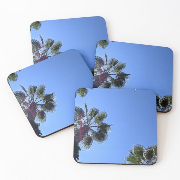 Item preview, Palm trees against a clear blue sky. designed and sold by HelgaScand.