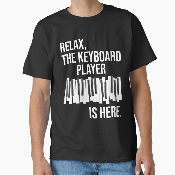 Item preview, Womens Relax The Keyboard Player Is Here Keyboardist Keyboarder Vneck designed and sold by LilliAnan.