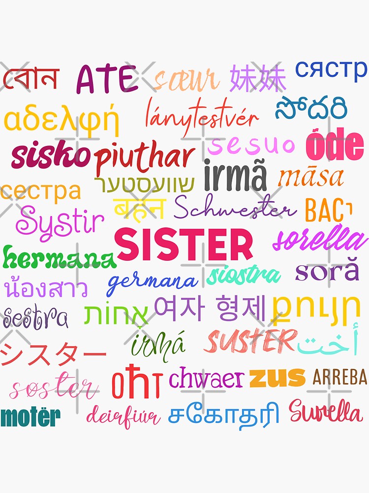 sister-in-different-languages-sister-in-multiple-languages-sticker