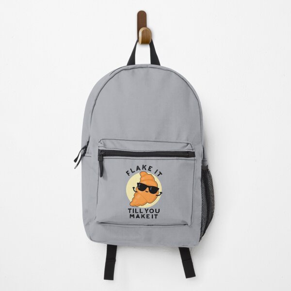 Item preview, Flake It Till You Make It Funny Croissant Puns  designed and sold by punnybone.