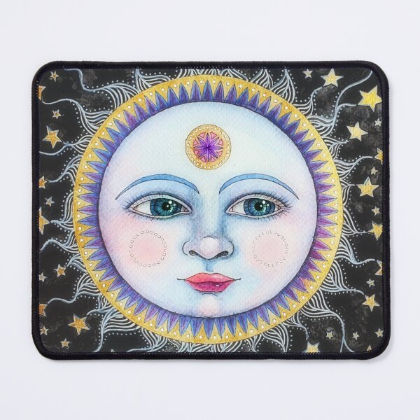 Item preview, watercolour moon face designed and sold by studiovanharte.
