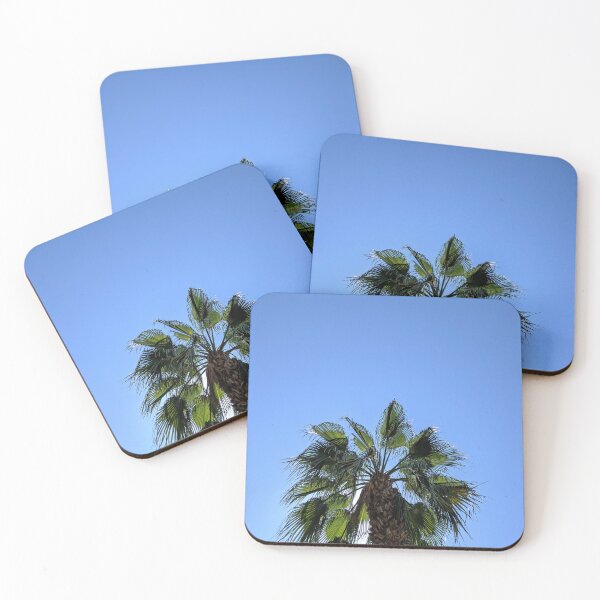 Item preview, Palm tree against a clear blue sky. designed and sold by HelgaScand.