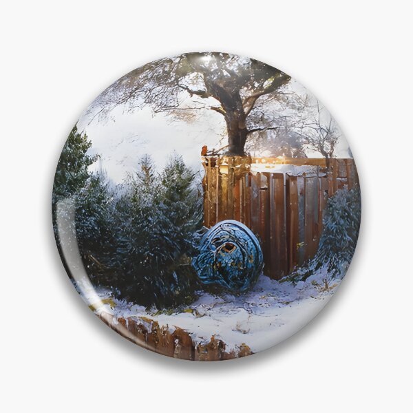 Item preview, Abstract fences in winter with juniper plant designed and sold by fizzribbit.