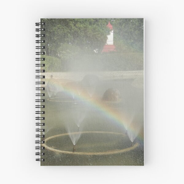 Item preview, Rainbow in a park fountain designed and sold by AIfun135.