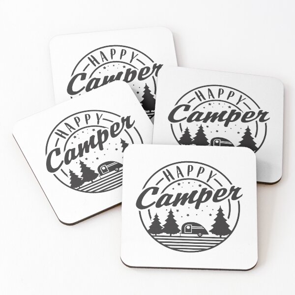 Item preview, Happy Camper Trees Stars And Camp Trailer designed and sold by BennetJaco.