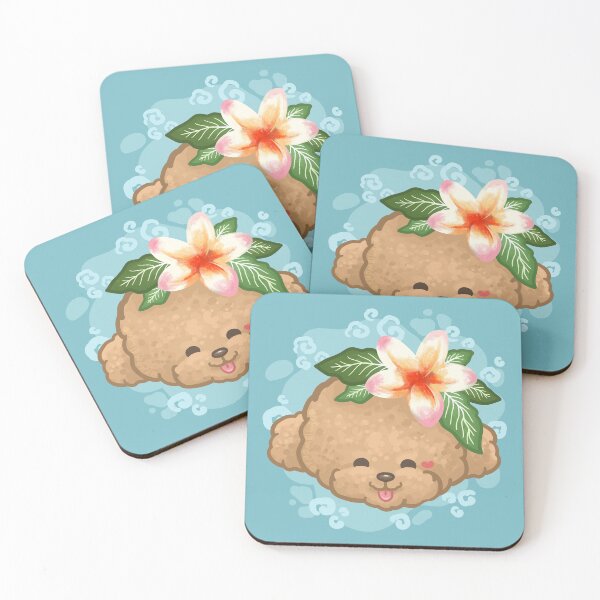 Item preview, Dog wearing Frangipani Flower Head Band designed and sold by Khotekmei.
