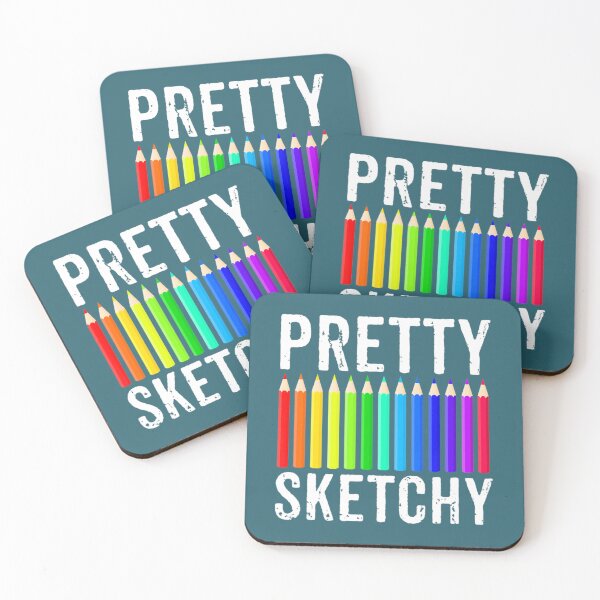 Item preview, Pretty Sketchy Fun Art Lover Colored Pencils Artists designed and sold by ZinGoi.