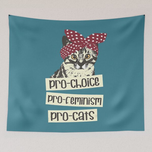 Item preview, Pro Choice Pro Feminism Pro Cats Feminism Feminist designed and sold by ZinGoi.