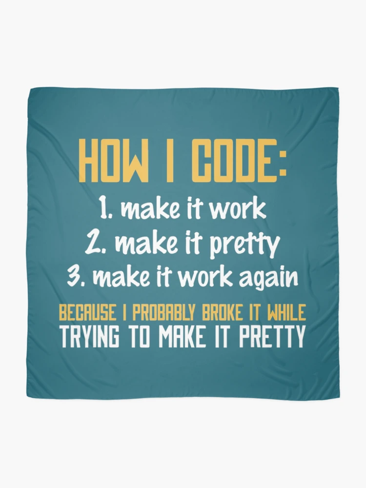 Thumbnail 2 of 3, Scarf, Programmer Coder Developer Programming Coding designed and sold by ZinGoi.