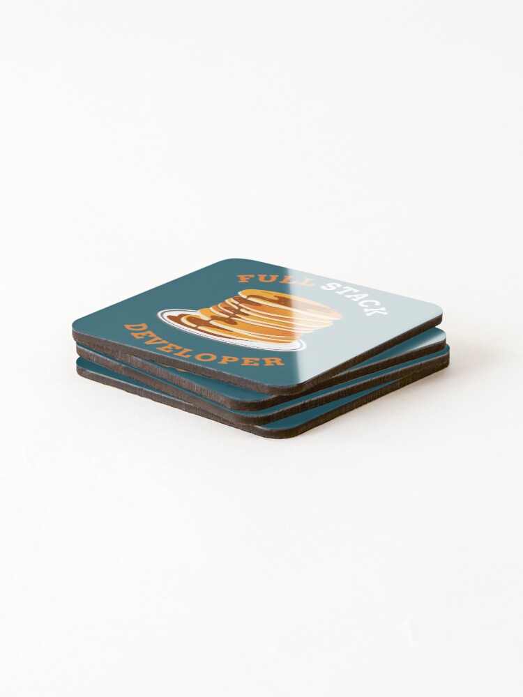 Thumbnail 4 of 5, Coasters (Set of 4), Programmer Coding Full Stack Developer designed and sold by ZinGoi.