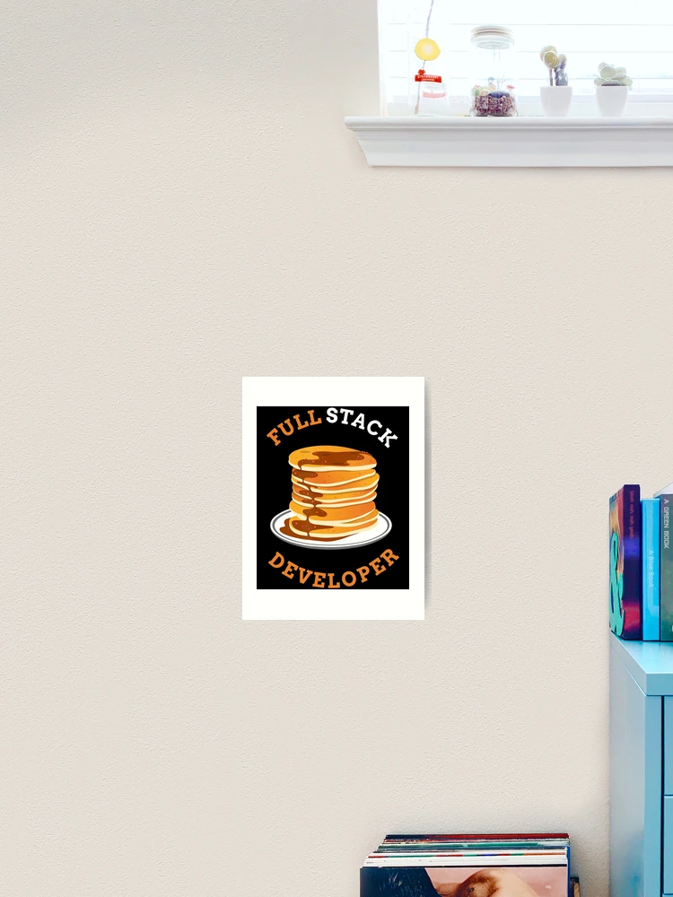 Thumbnail 2 of 3, Art Print, Programmer Coding Full Stack Developer designed and sold by ZinGoi.