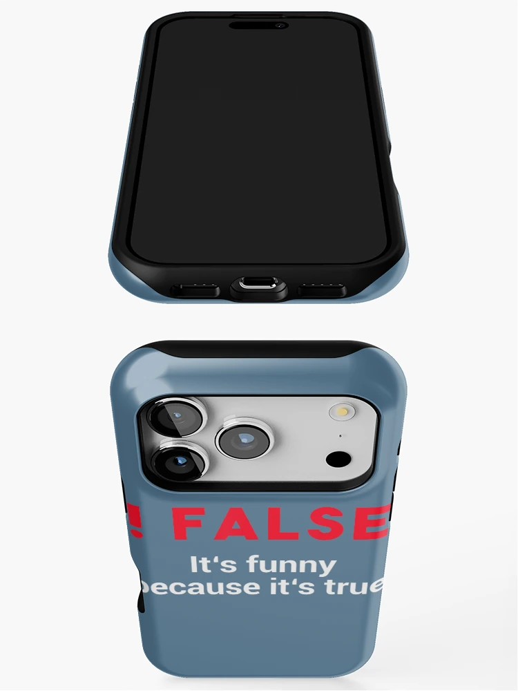 Thumbnail 3 of 4, iPhone Case, Programmer Humor Code !False Coding designed and sold by ZinGoi.