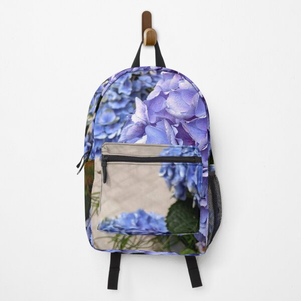 Item preview, Blue hydrangeas in a flower bed designed and sold by HelgaScand.