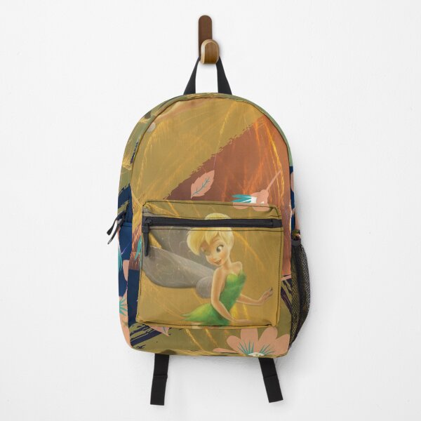 Item preview, Tinker Bell in Neverland with butterflies in a field of flowers and fireworks designed and sold by Arteartz.