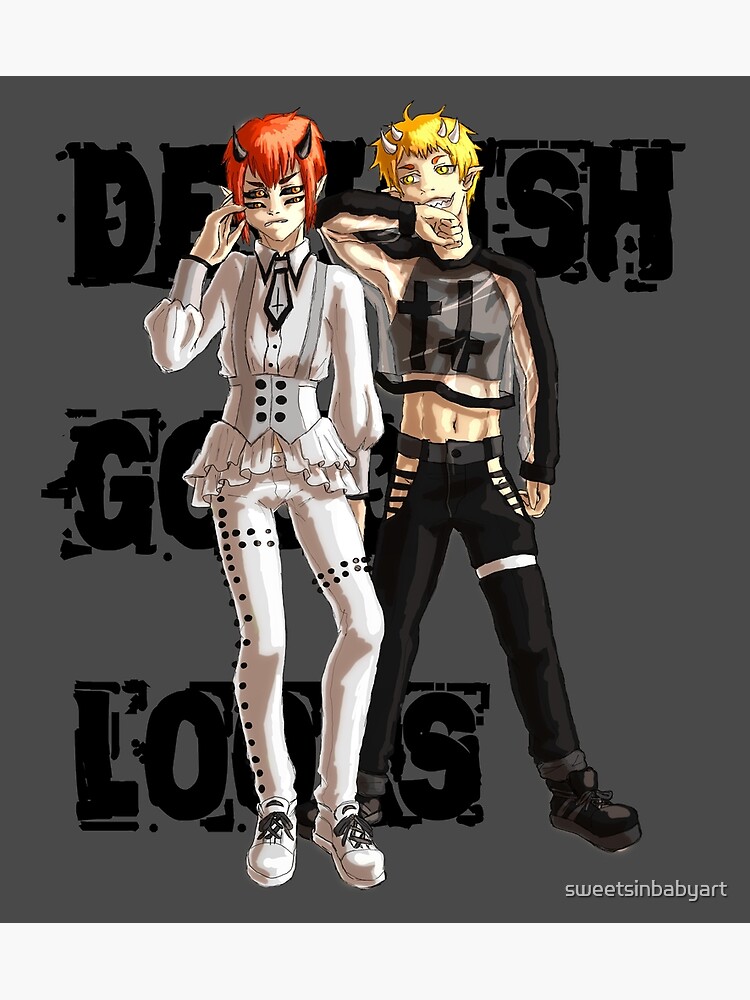 "Devilish Good Looks" Poster by sweetsinbabyart Redbubble