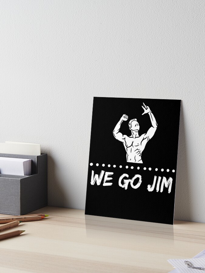 WeGoJim Gym Bro Men Teen Workout Classic Pump Cover | Art Board Print