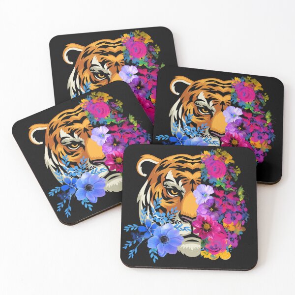 Item preview, Tiger & Flowers  designed and sold by ThePeanutSeries.