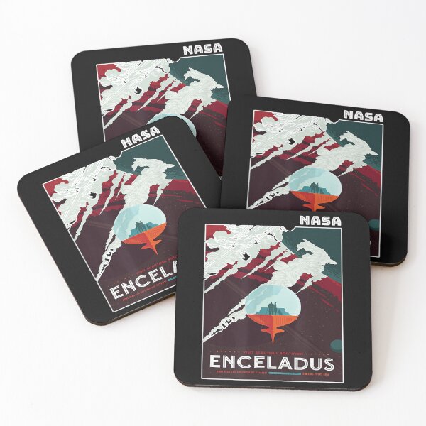 Item preview, Enceladus Space Tourism NASA Poster designed and sold by frankiecifjam.