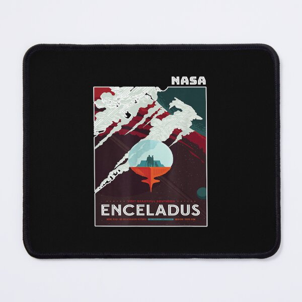 Item preview, Enceladus Space Tourism NASA Poster designed and sold by frankiecifjam.