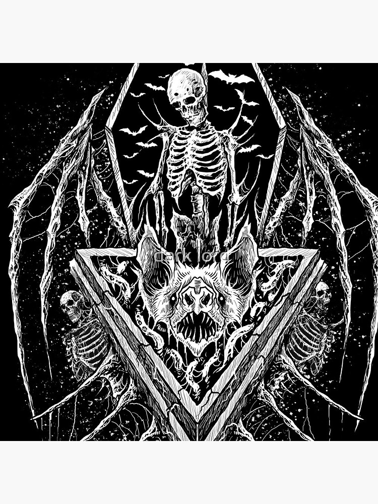 death metal black metal artwork by blackdotxart
