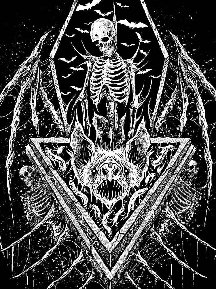 death metal black metal artwork by blackdotxart