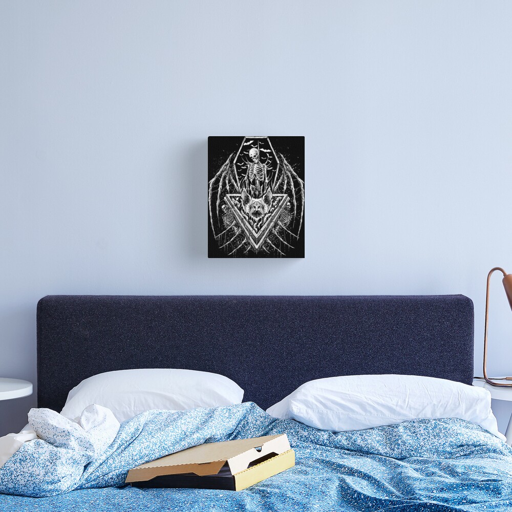 death metal black metal artwork Canvas Print