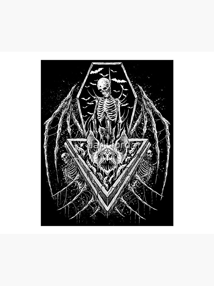 death metal black metal artwork by blackdotxart