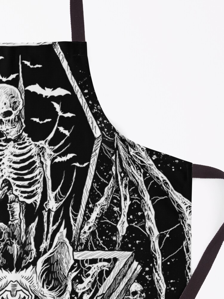 Alternate view of death metal black metal artwork Apron
