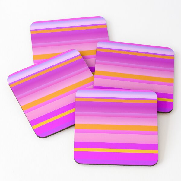 Item preview, Purple orange horizontal striped | purple orange striped designed and sold by lausn.