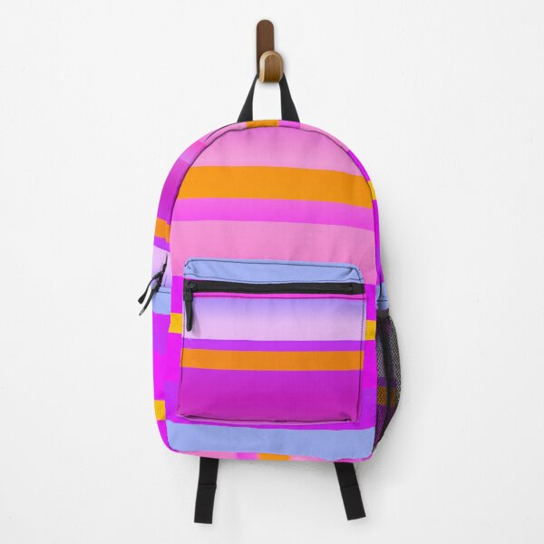 Item preview, Purple orange horizontal striped | purple orange striped designed and sold by lausn.