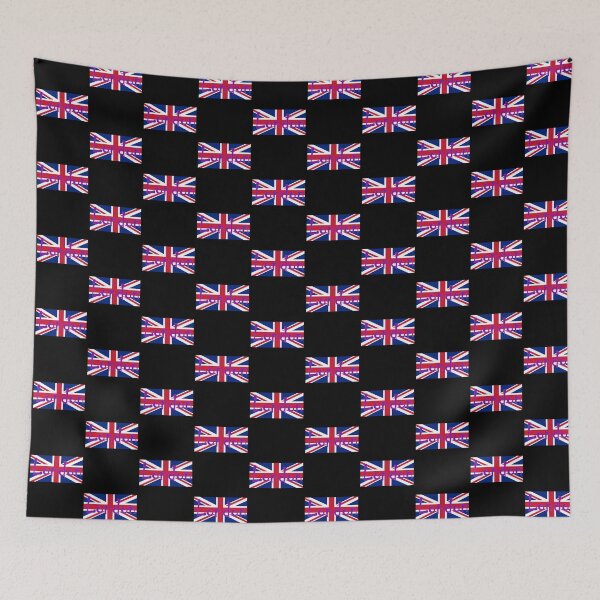 Item preview, London Flag UK Union Jack Flag Hot Pink Punk Sticker Tee designed and sold by deanworld.