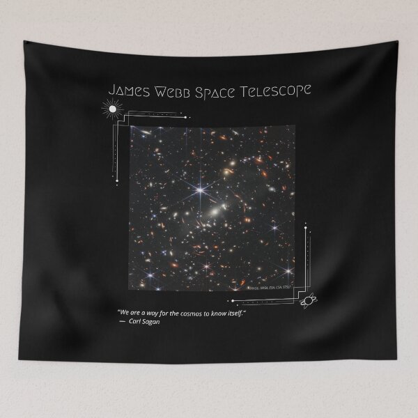 Item preview, James Webb Space Telescope First Image - Sagan Quote designed and sold by Smagnaferous.