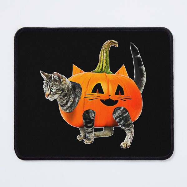 Item preview, Funny Halloween Jack O Lantern Pumpkin Cat designed and sold by MalloWilli.