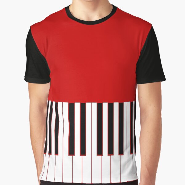 Piano Player Womens T-Shirt Graphic T-Shirt