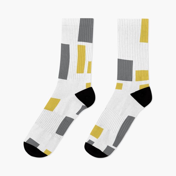 Item preview, Modern, simple, cool geometric yellow gray graphic pattern designed and sold by theendup.
