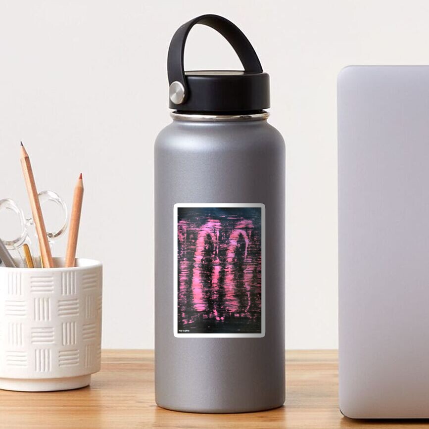 "Pink Highlights" by Margo Humphries Sticker